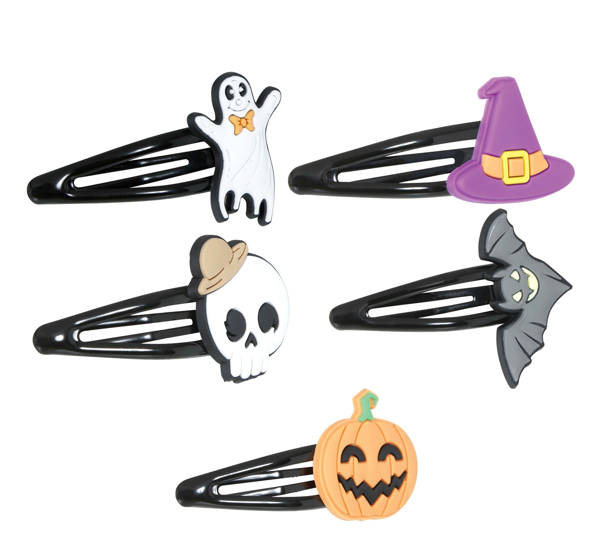 SET OF 5 HALLOWEEN HAIR CLIPS, ADULT