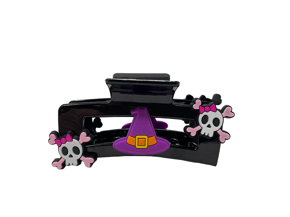SET 2 CLAW CLIPS SKULL, PIRATE AND WITCH