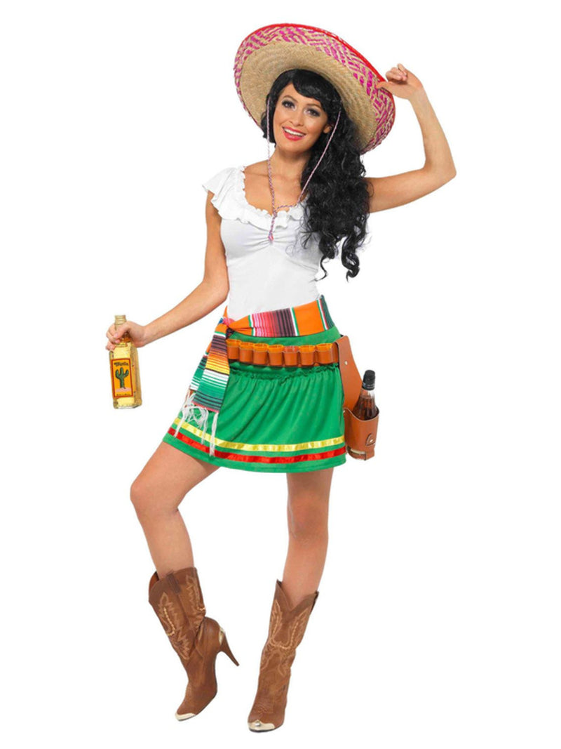 Tequila Shooter Girl Costume, Green - 5