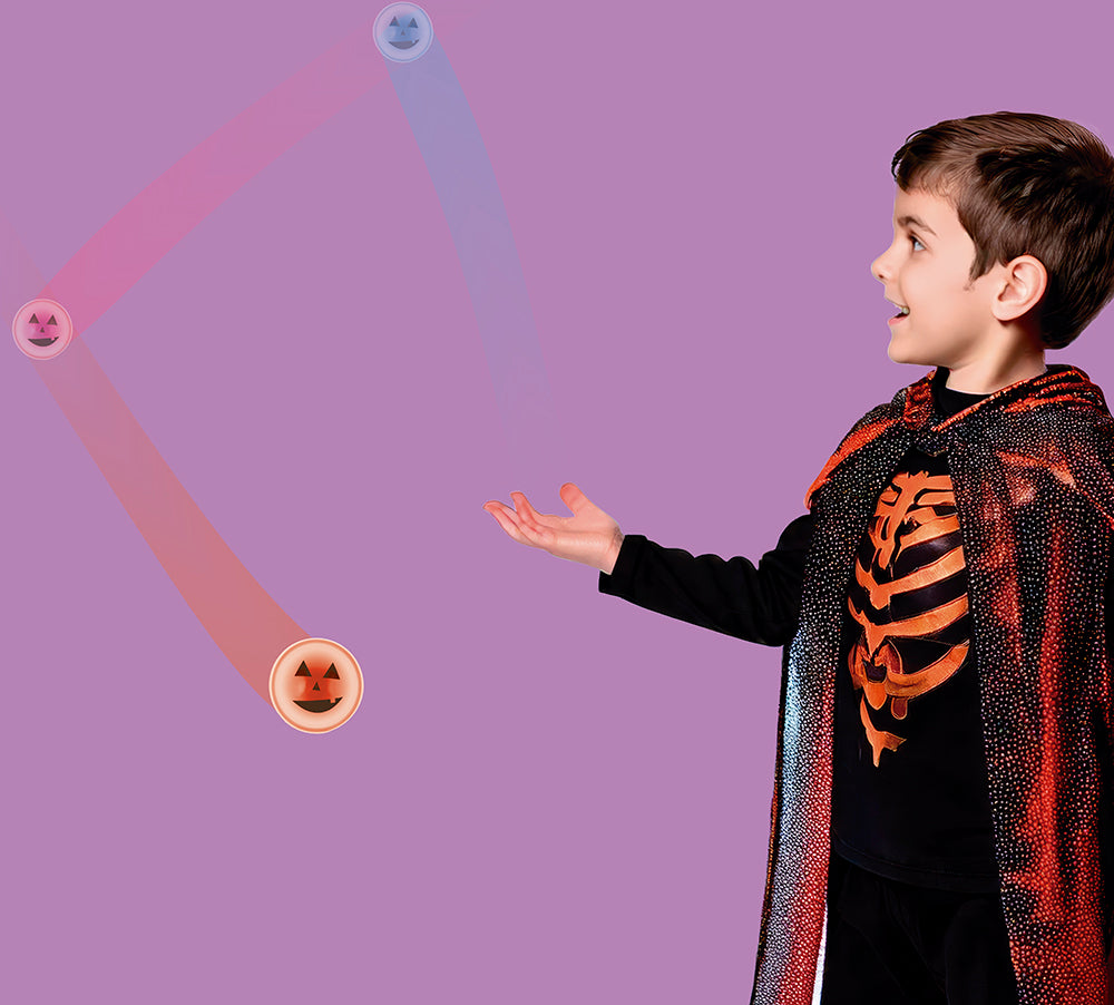 DISPLAY OF 12 BOUNCING BALLS WITH PUMPKINS LIGHT,
