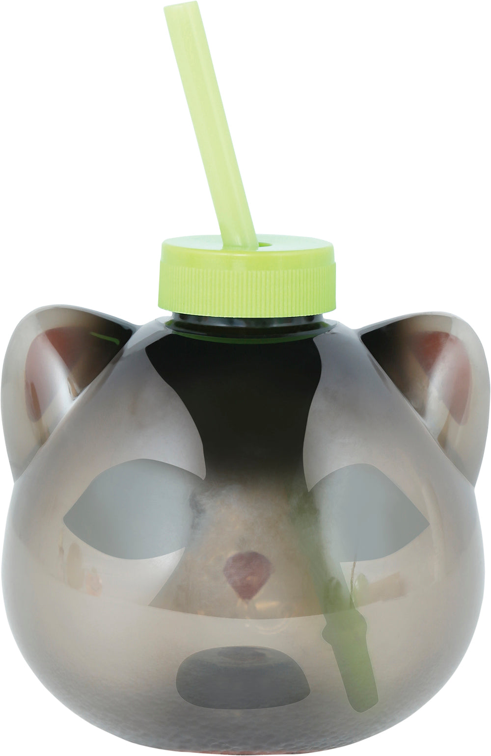 CAT CUP WITH STRAW, LED, 17 CM