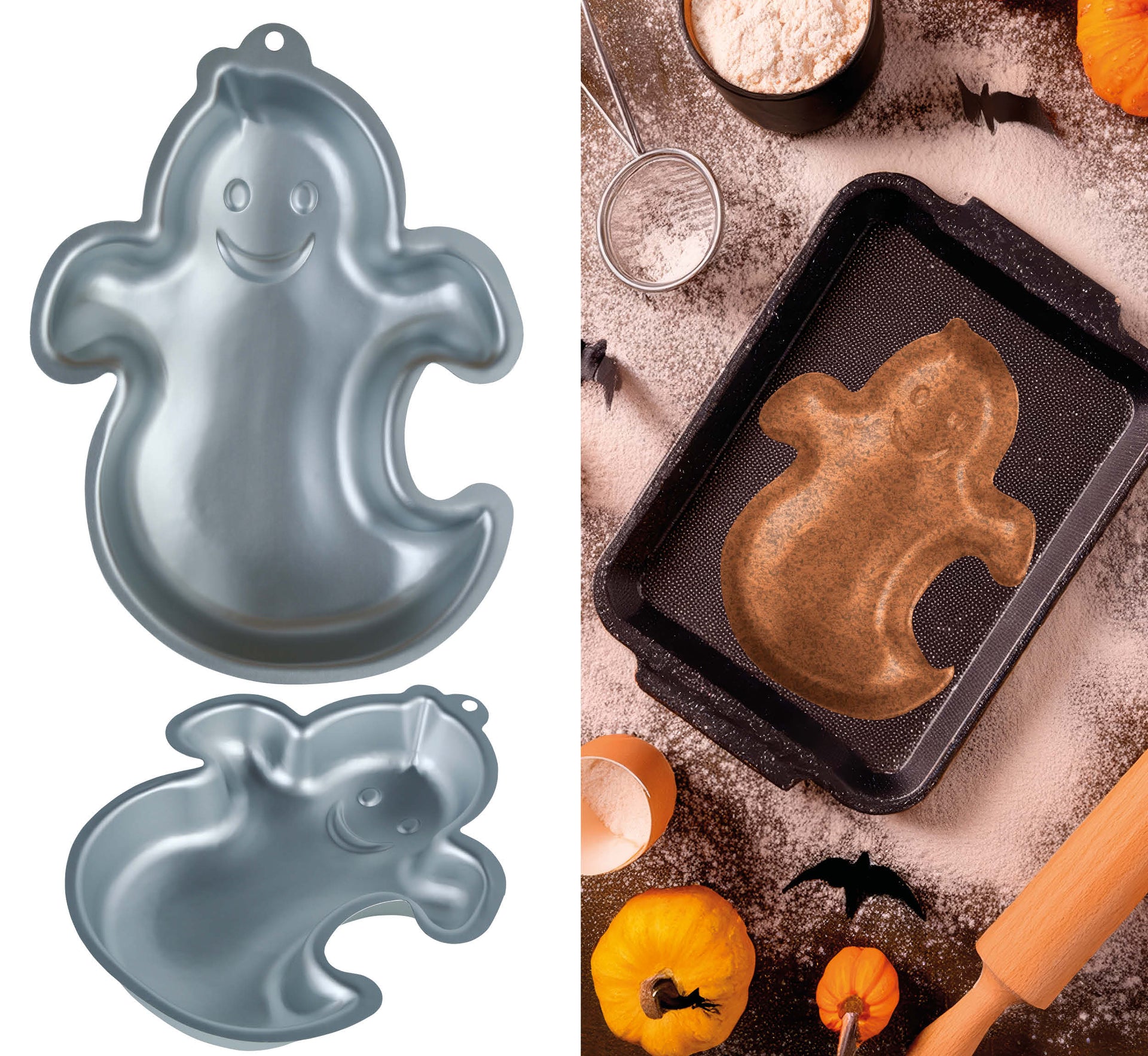ALUMINUM ALLOY GHOST MOLD, 28X21 CM