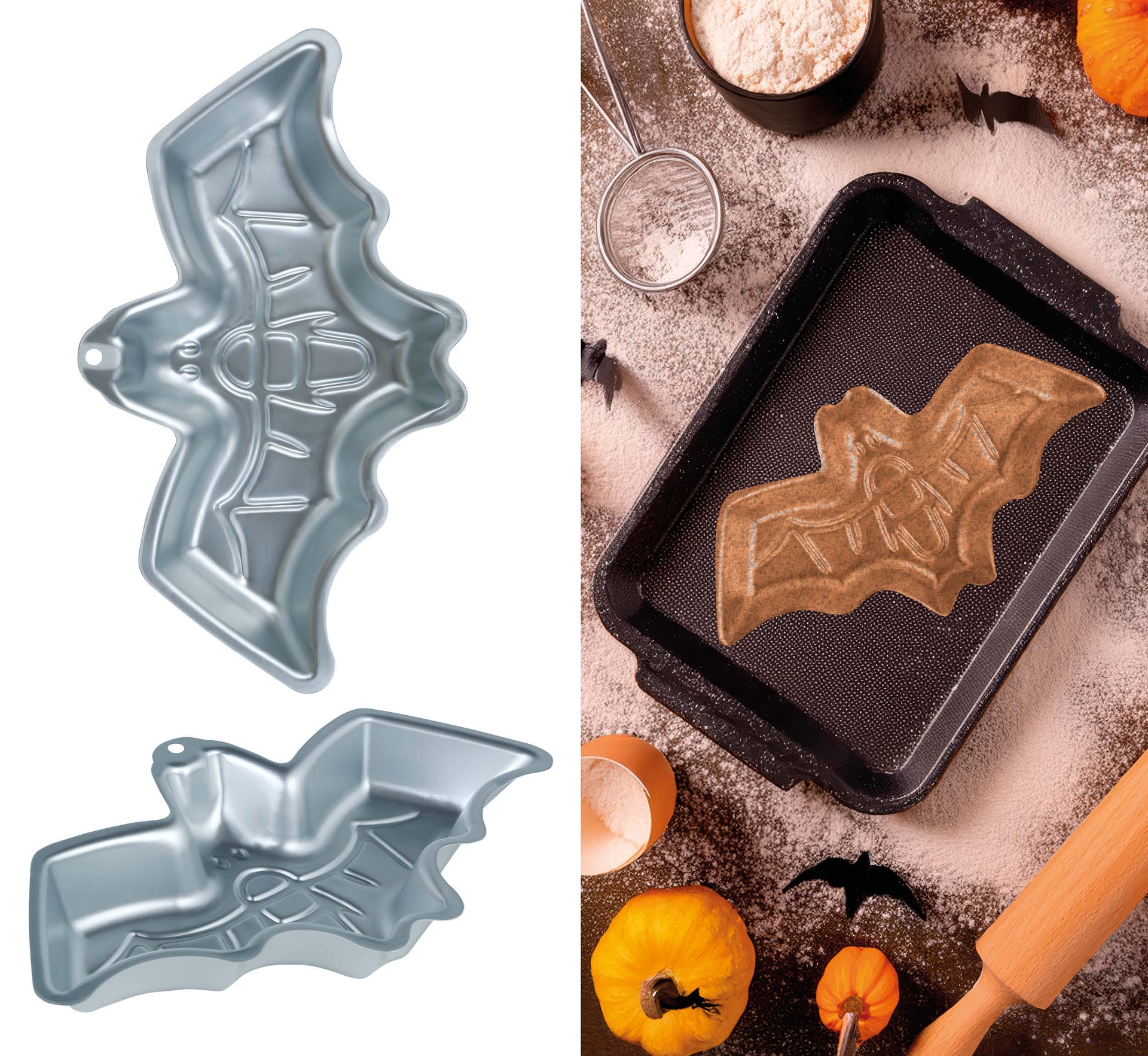 ALUMINUM ALLOY BAT MOLD, 32X19 CM