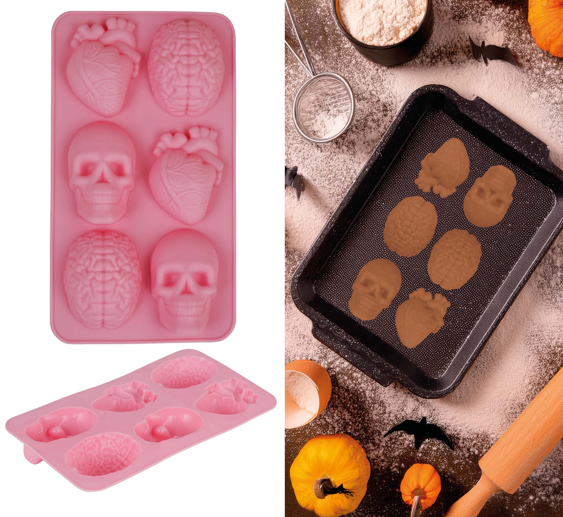COOKIE MOLD 6 FIGURES, 28X16 CM