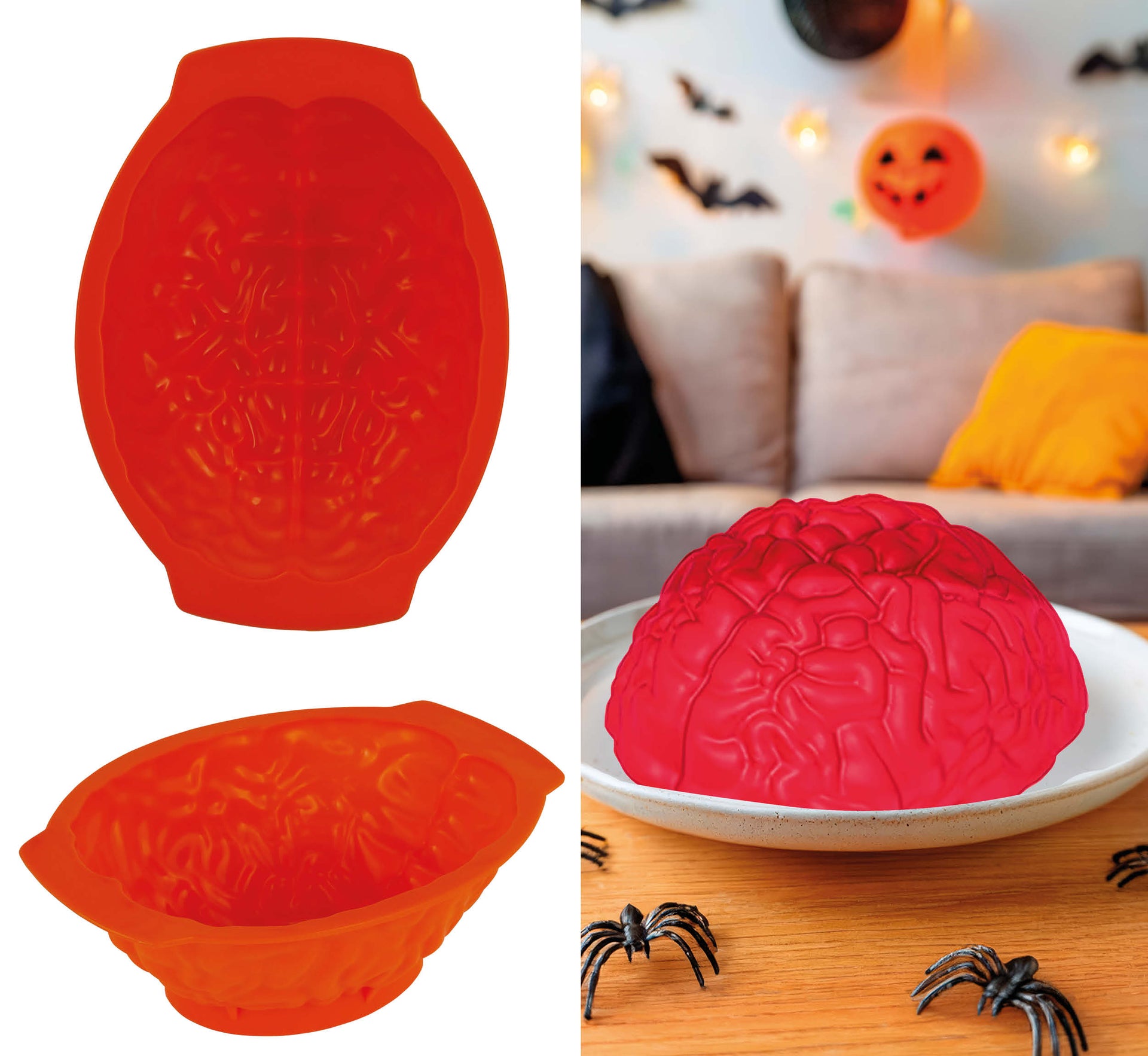 JELLY MOLD BRAIN, 24X18 CM