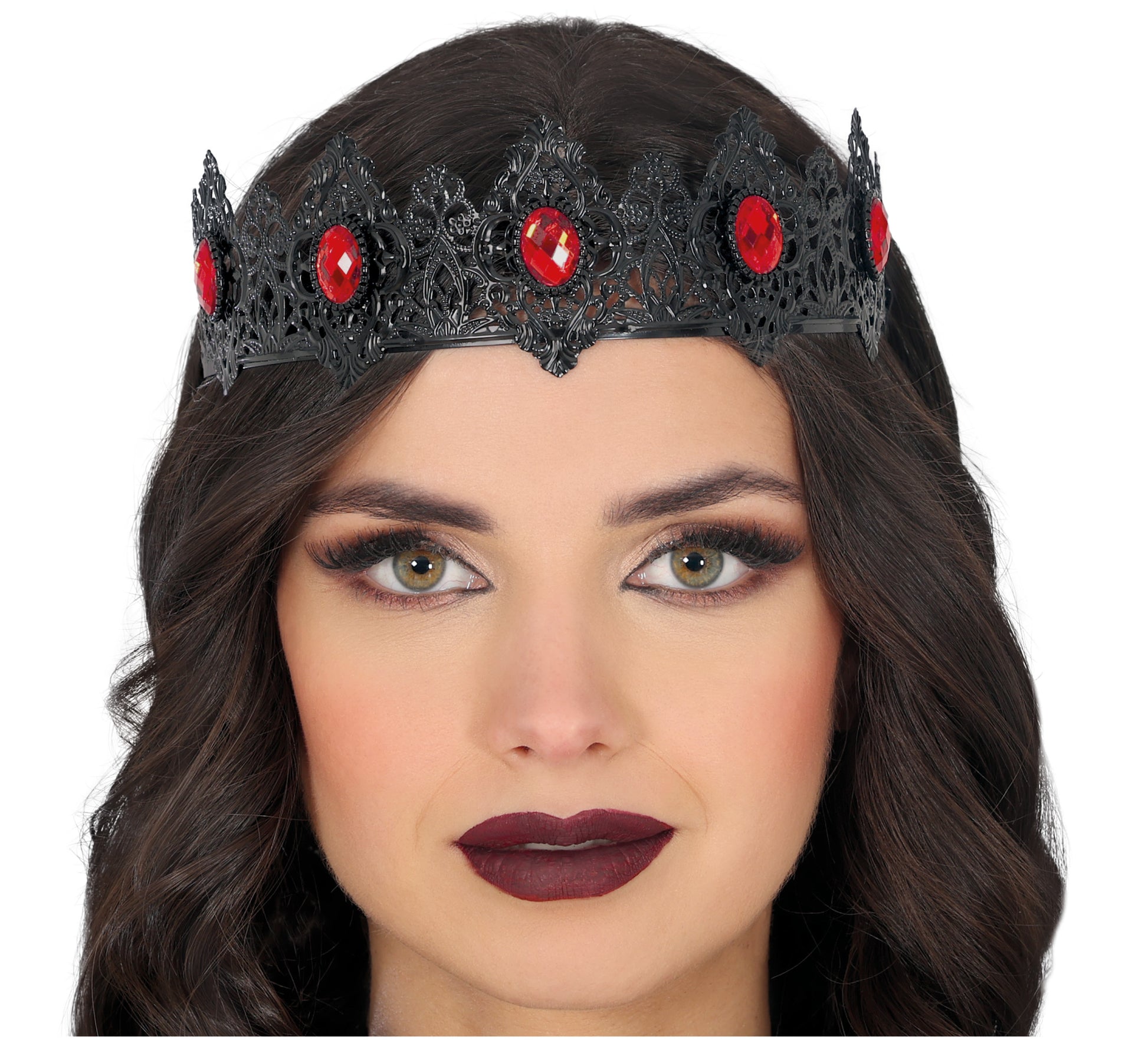 METALLIC BLACK QUEEN HEADBAND