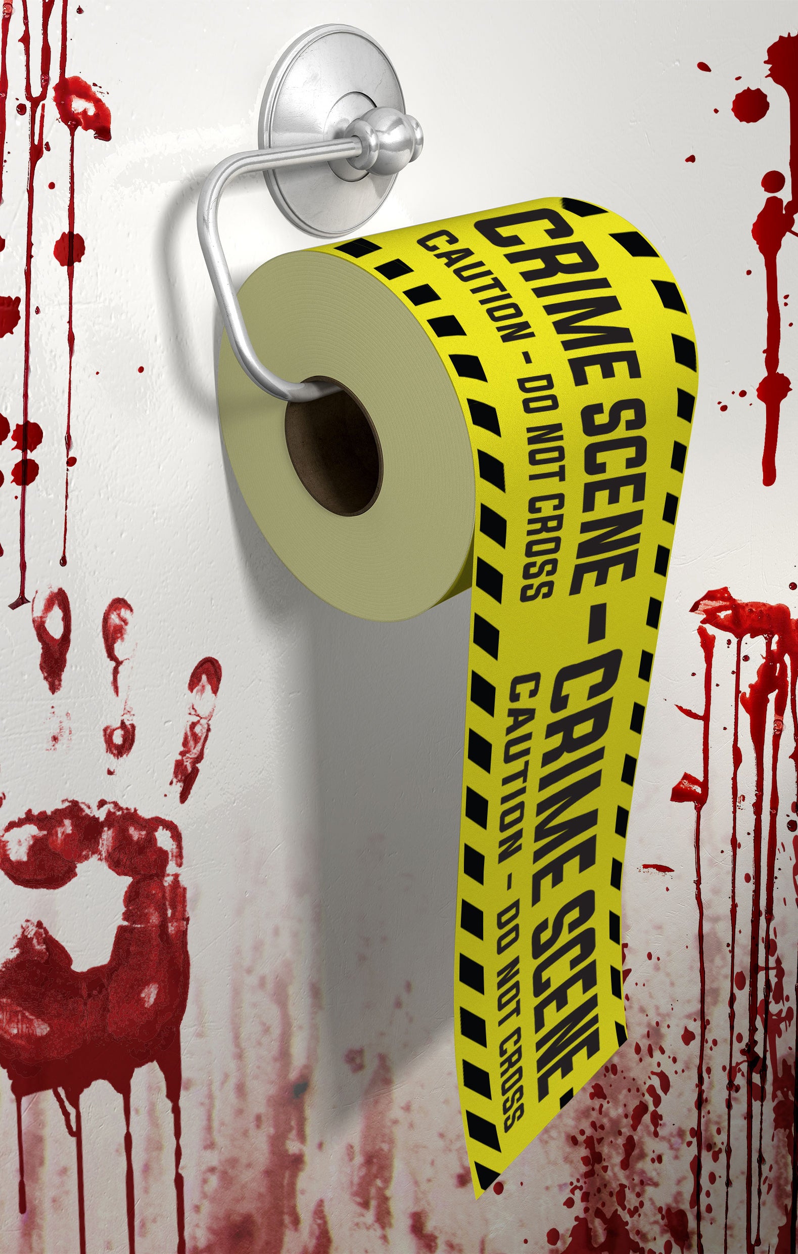CRIME SCENE WC PAPER ROLL, 2 LAYERS 30M