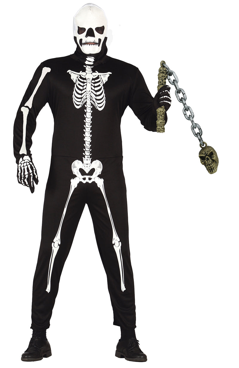 SKULL CHAIN MACE, 84 CM