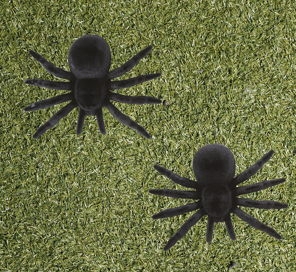 BLISTER 2 SPIDERS PVC, 10 CM