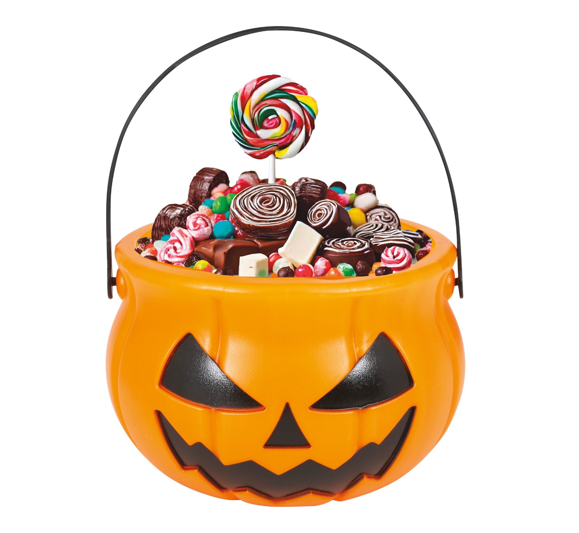 PUMPKIN BUCKET PVC, 11 CM