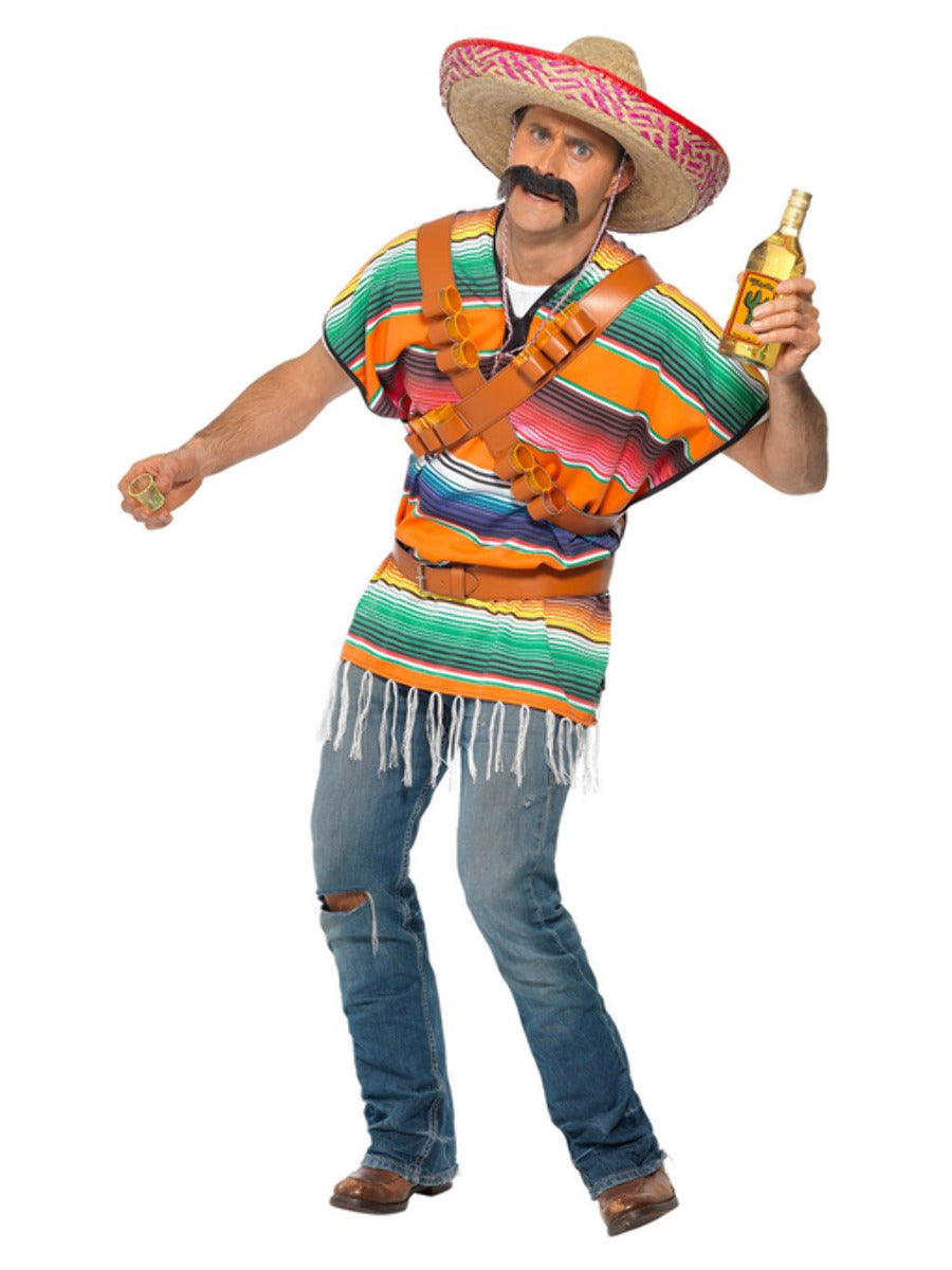 Tequila Shooter Guy Costume, Orange & Green - 5