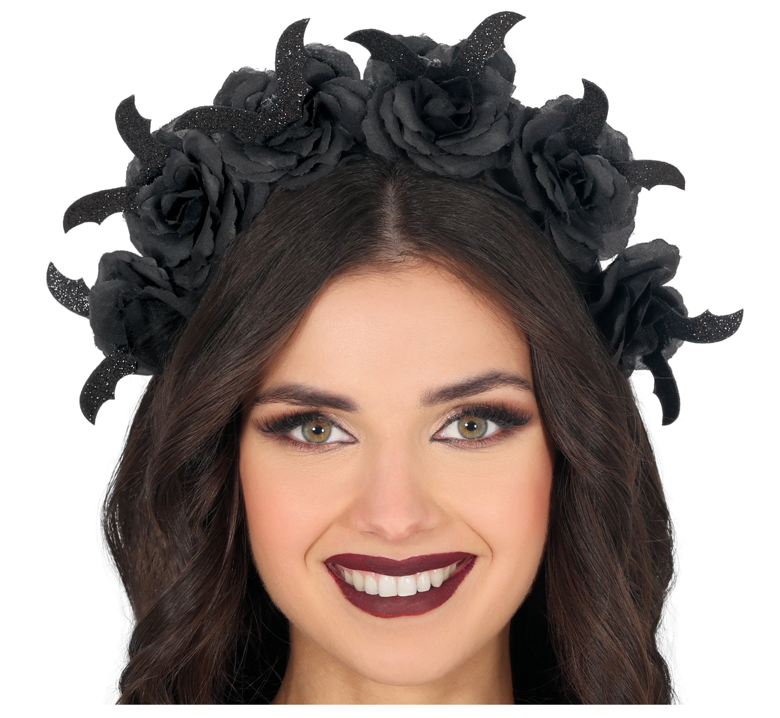 BLACK FLOWERS HEADBAND