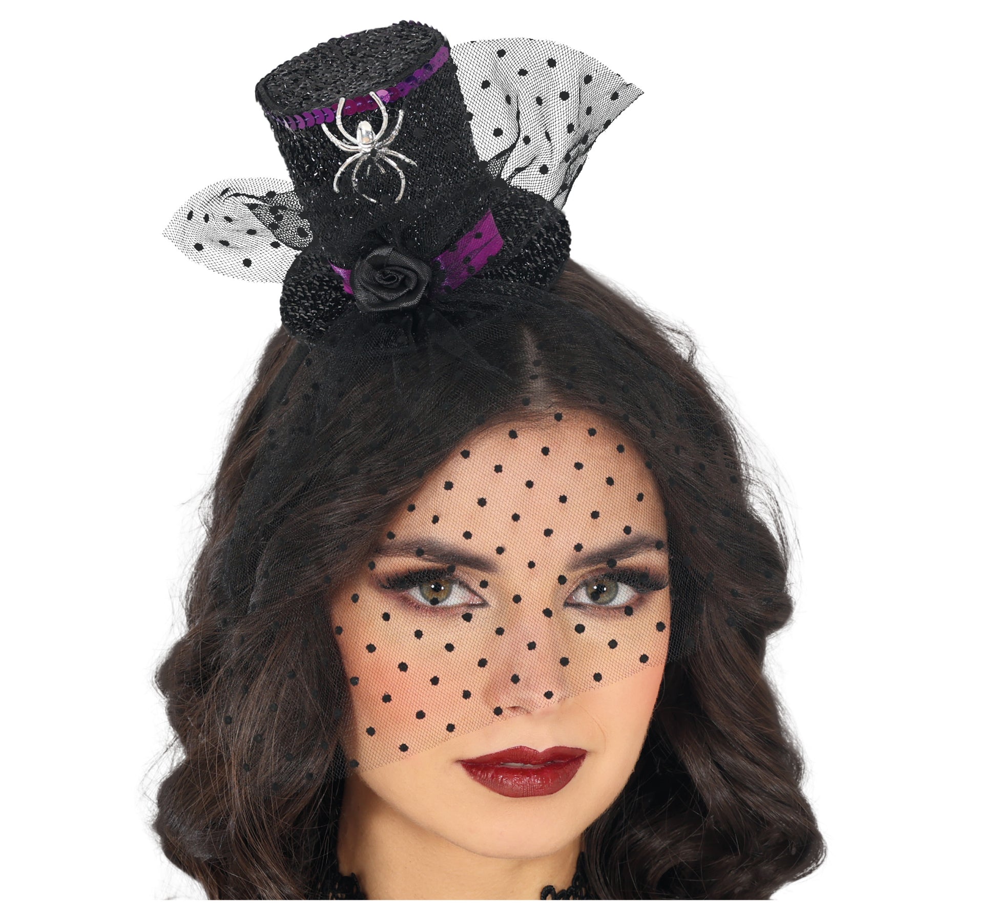 MINIHAT WITH BLACK VEIL