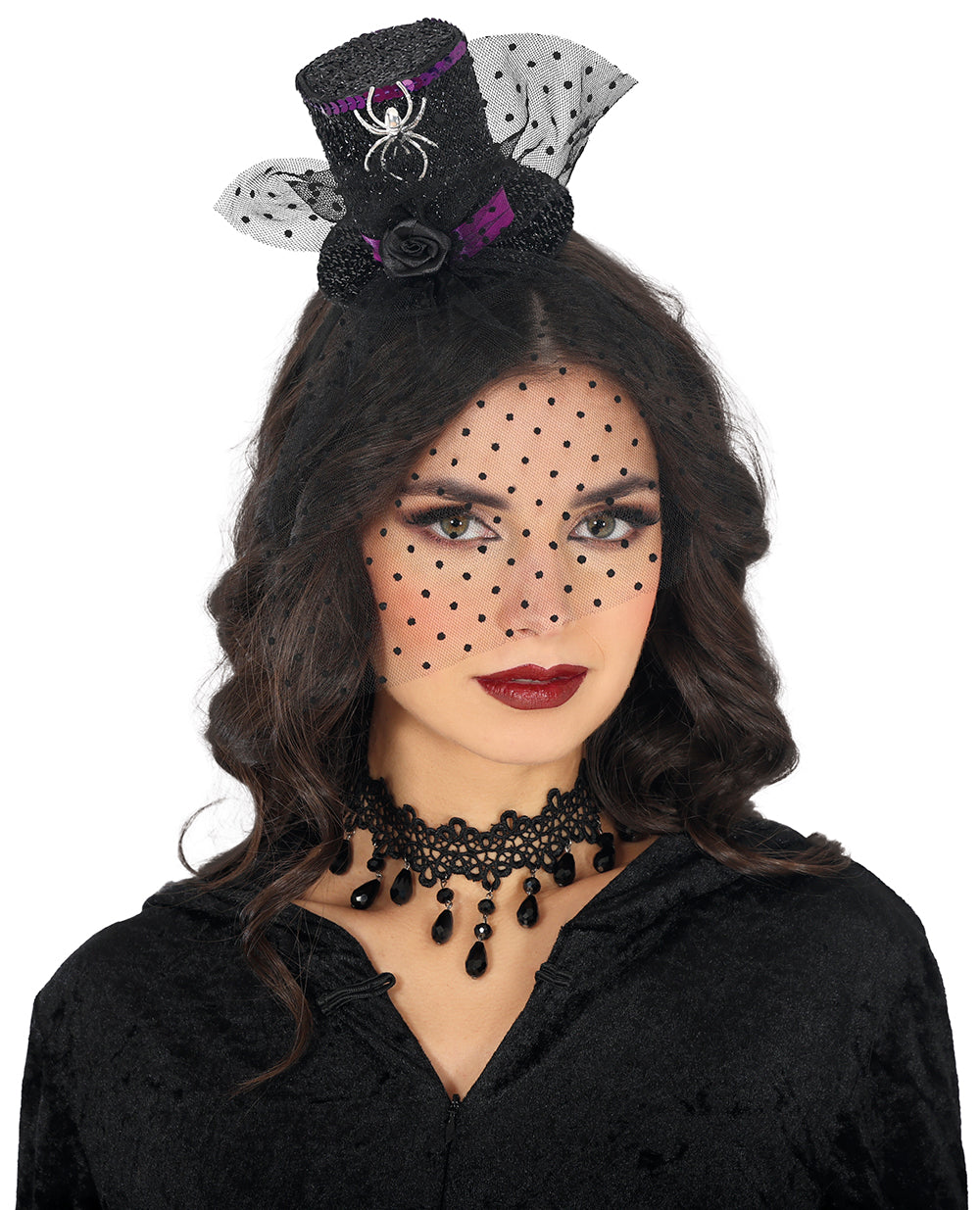 MINIHAT WITH BLACK VEIL