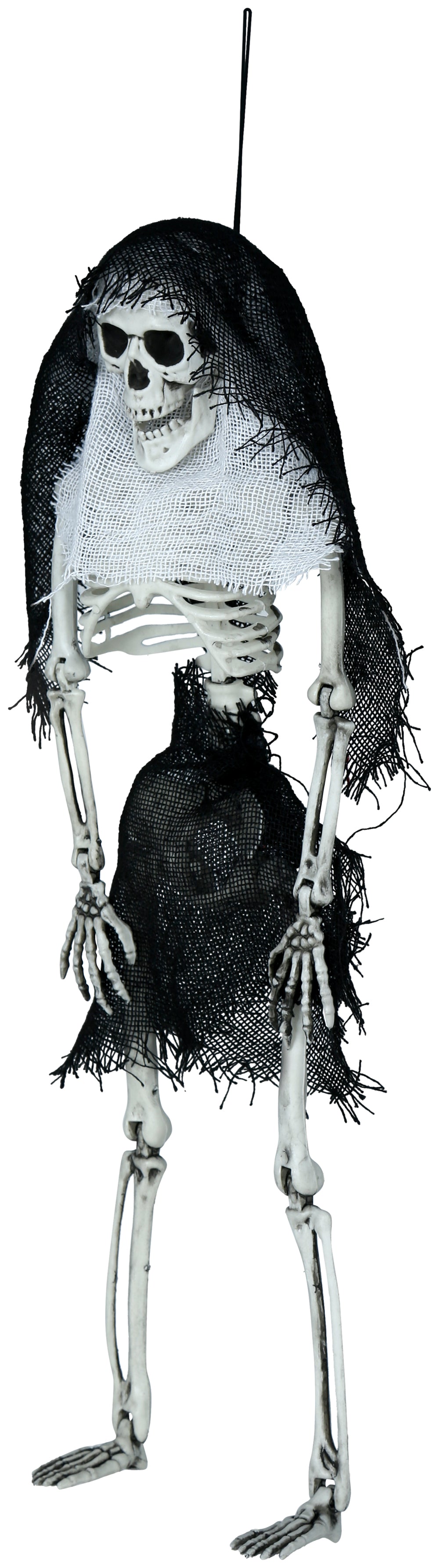 HANGING SKELETON WITH HOOD 45 CM
