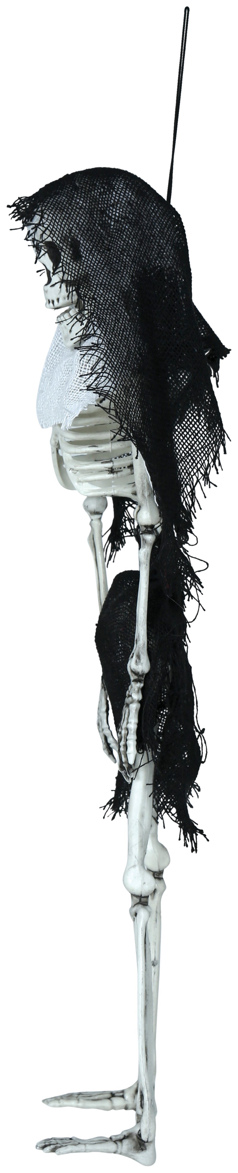 HANGING SKELETON WITH HOOD 45 CM