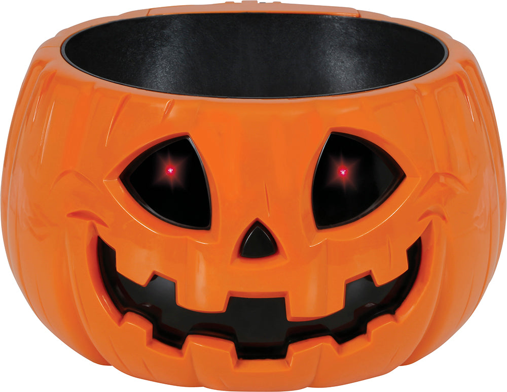 PUMPKIN BOWL WITH LIGHT, SOUND AND MOVEMENT, 15 CM