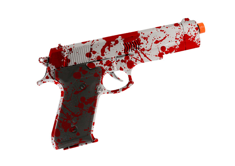 GUN WITH BLOOD, 24 CM