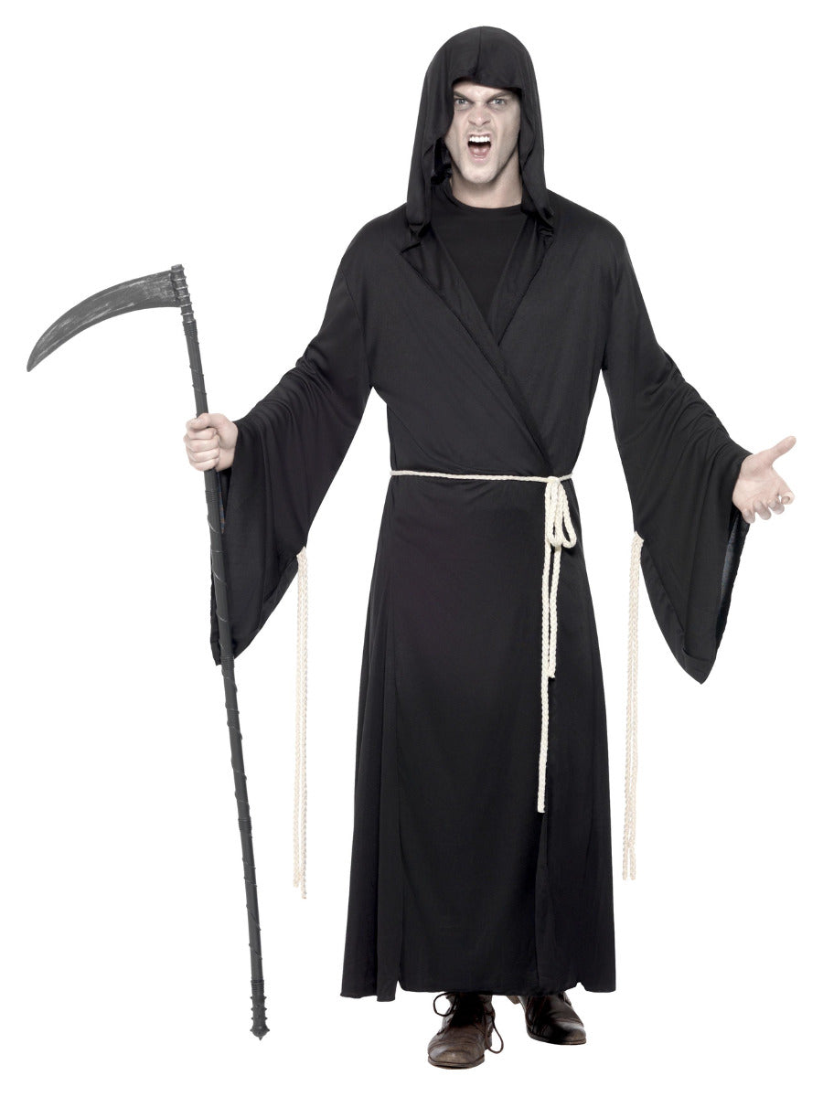 Grim Reaper Costume, Black - 1
