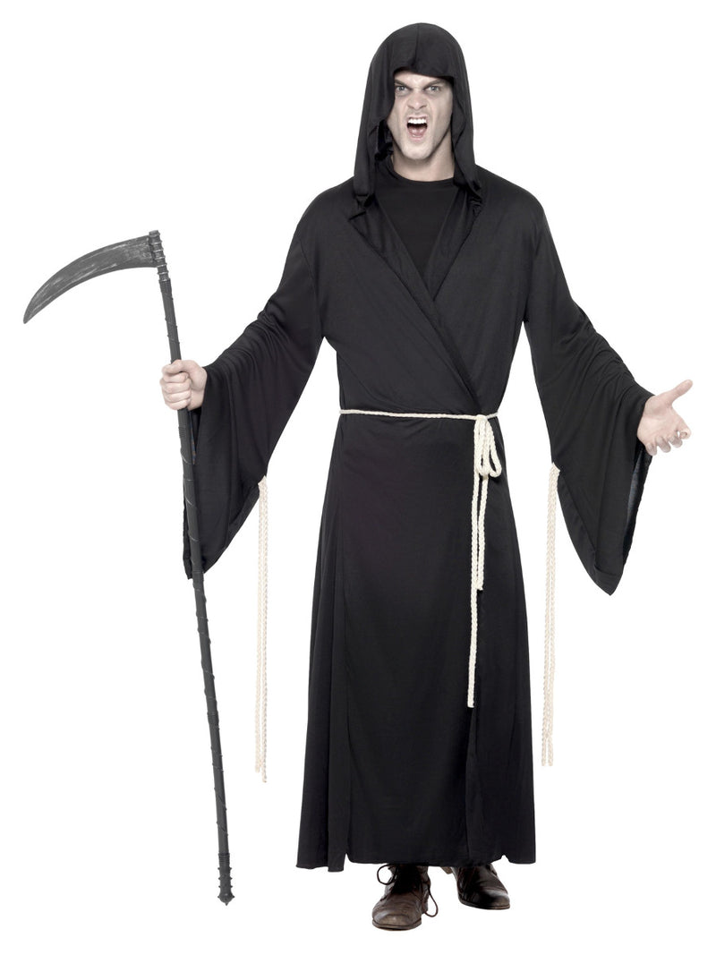 Grim Reaper Costume, Black - 1