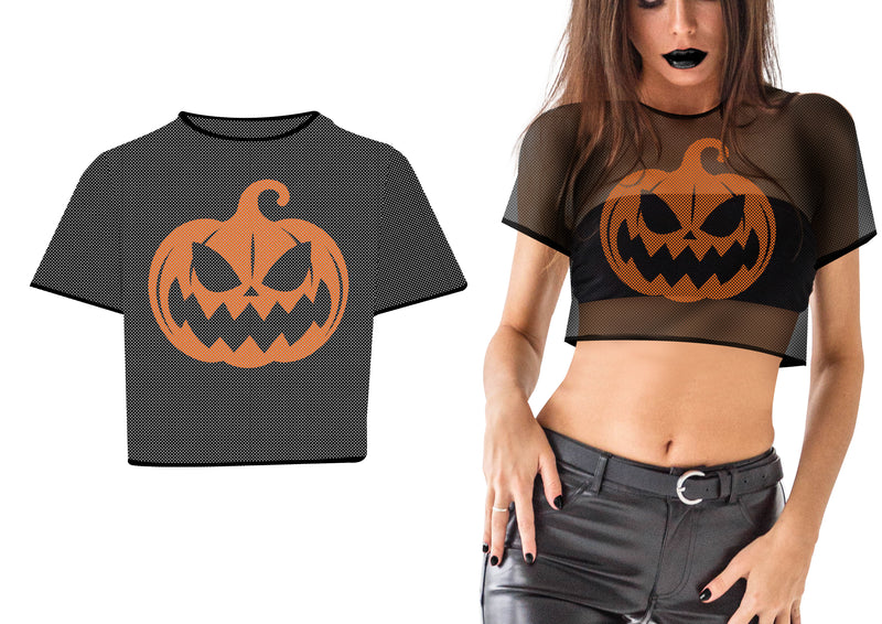 PUMPKIN CROP TOP T-SHIRT
