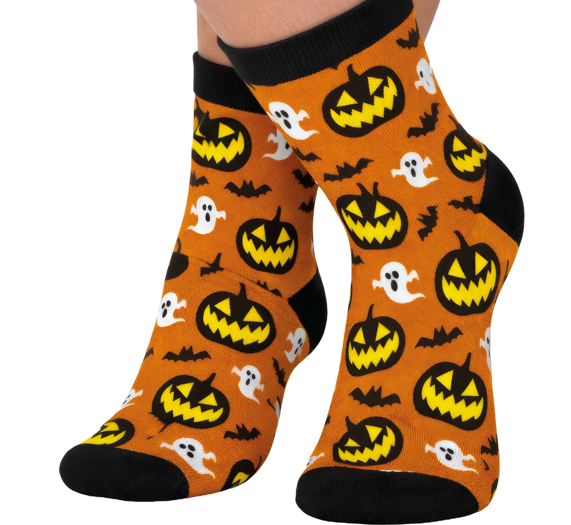 PUMPKINS AND GHOSTS HALLOWEEN SOCKS