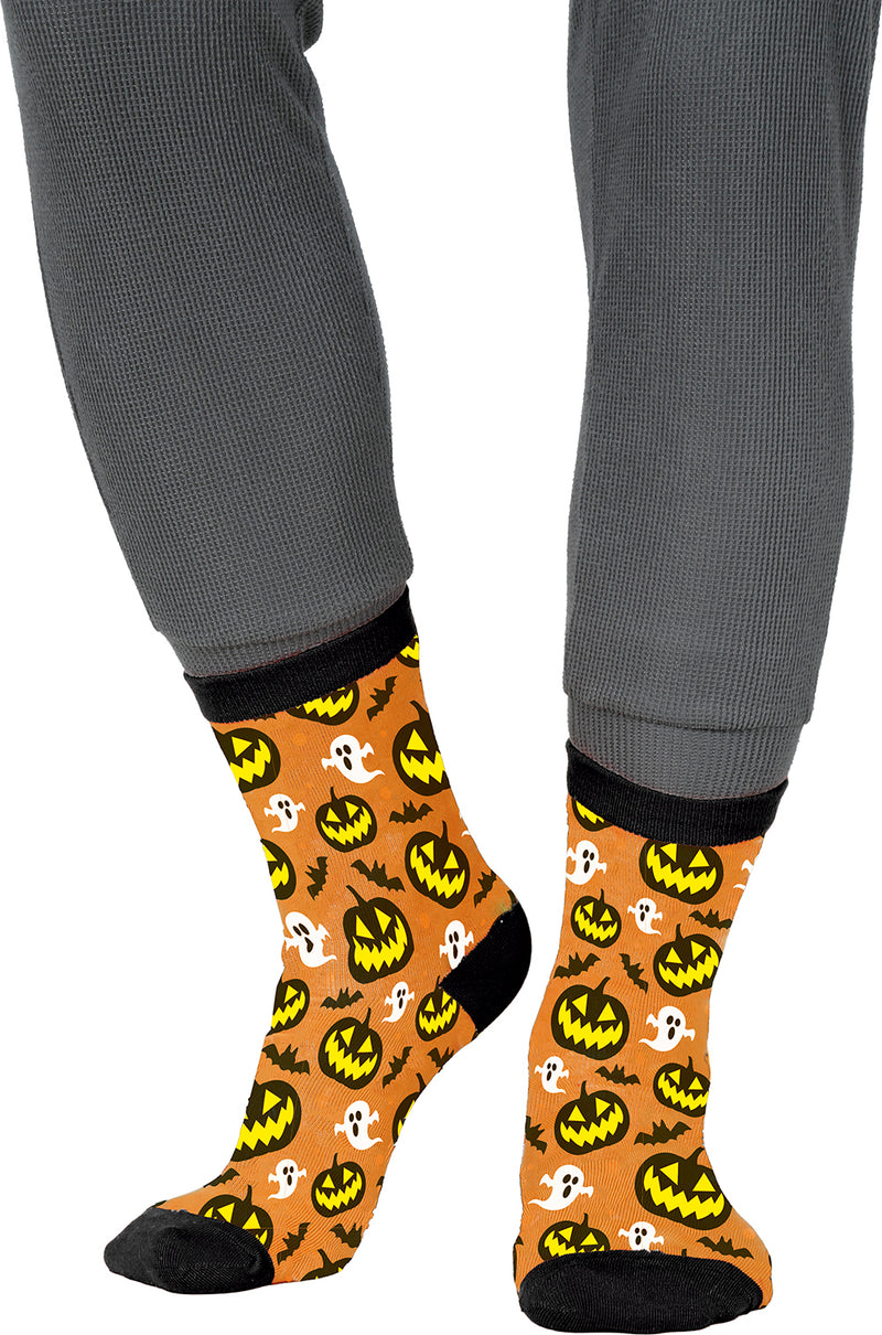 PUMPKINS AND GHOSTS HALLOWEEN SOCKS