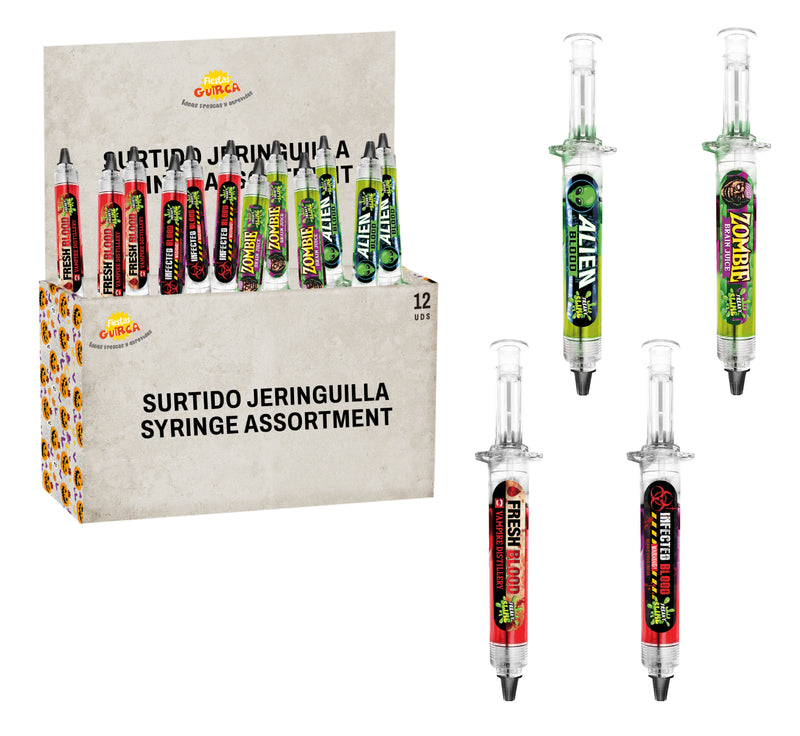 BOX OF 12 BLOOD SYRINGES