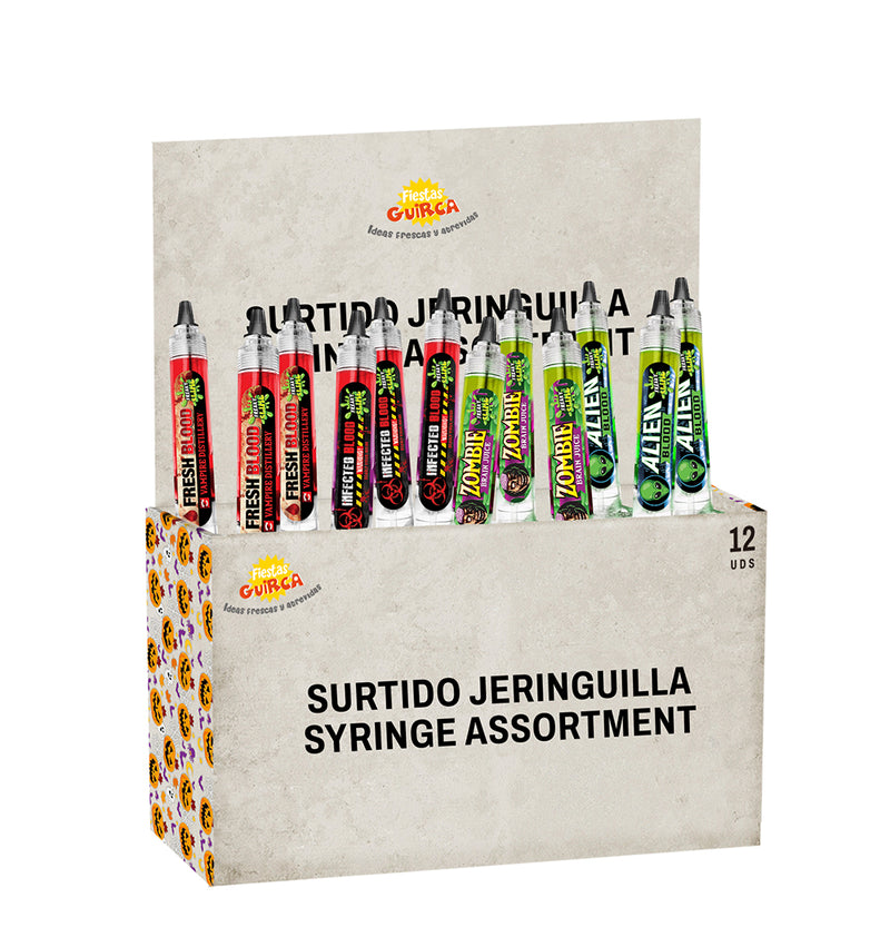 BOX OF 12 BLOOD SYRINGES