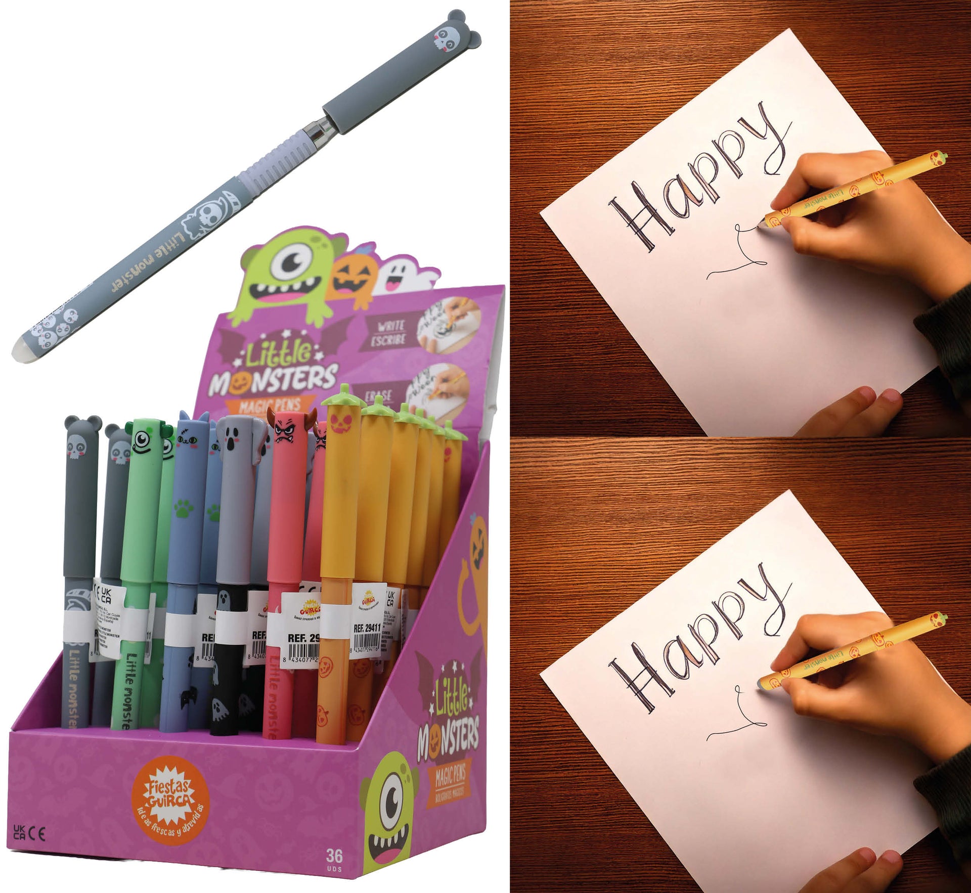 DISPLAY 36 LITTLE MONSTERS PENS
