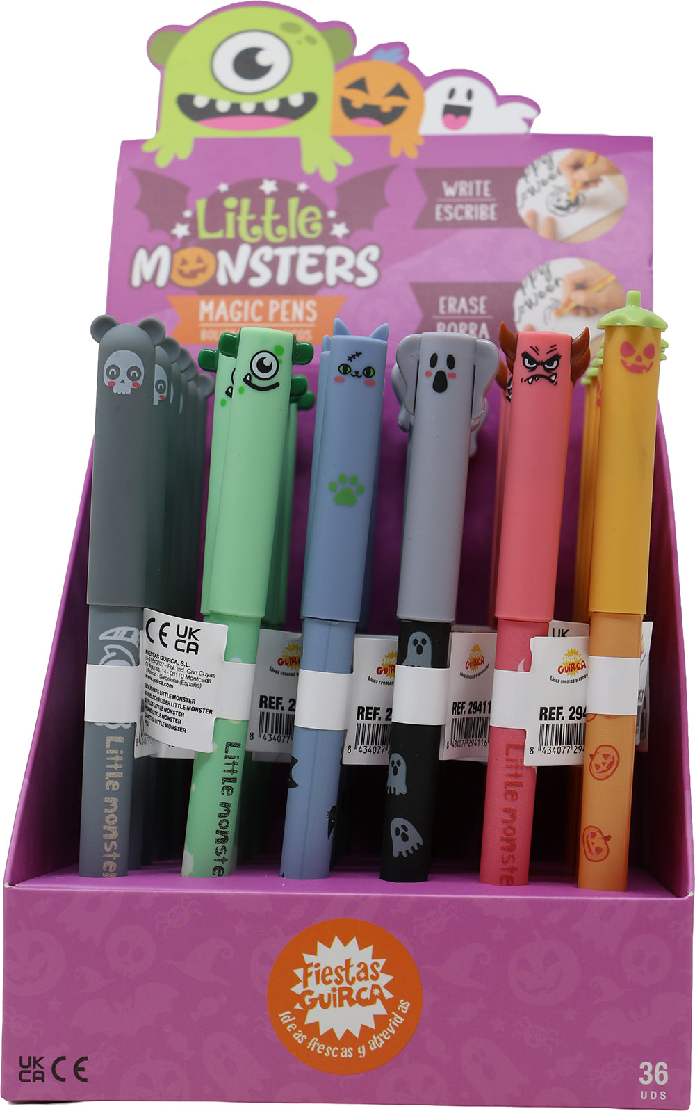 DISPLAY 36 LITTLE MONSTERS PENS