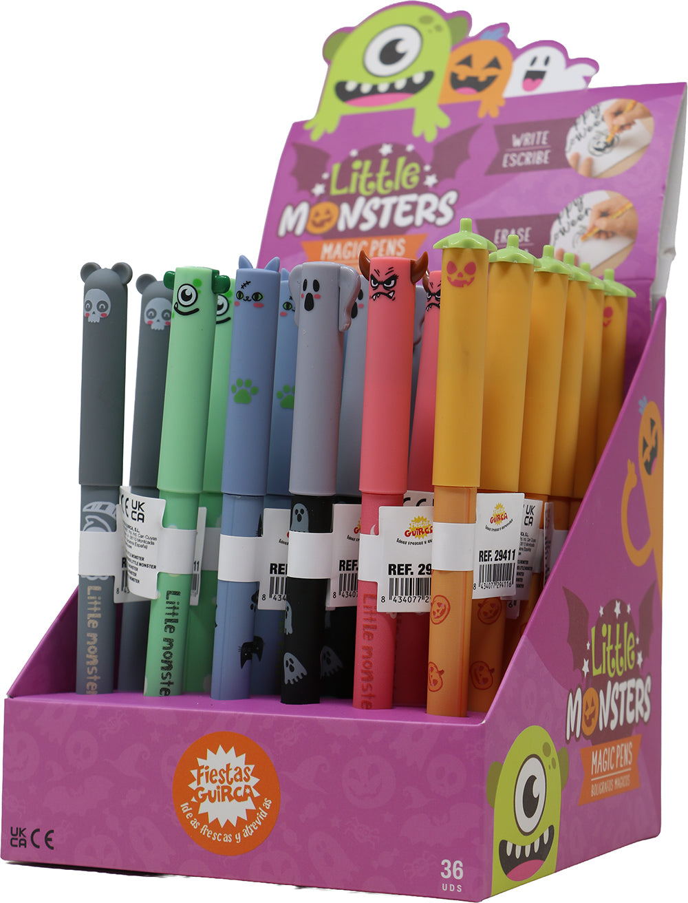DISPLAY 36 LITTLE MONSTERS PENS