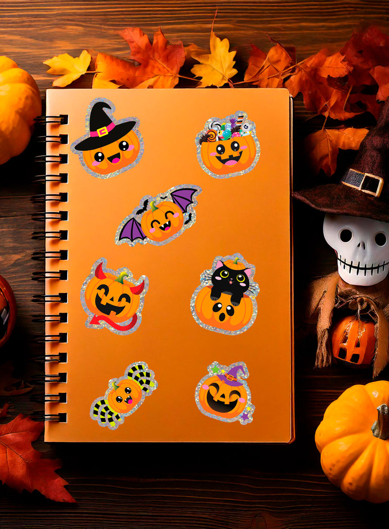 ASSORTED HOLOGRAPHIC HALLOWEEN STICKERS