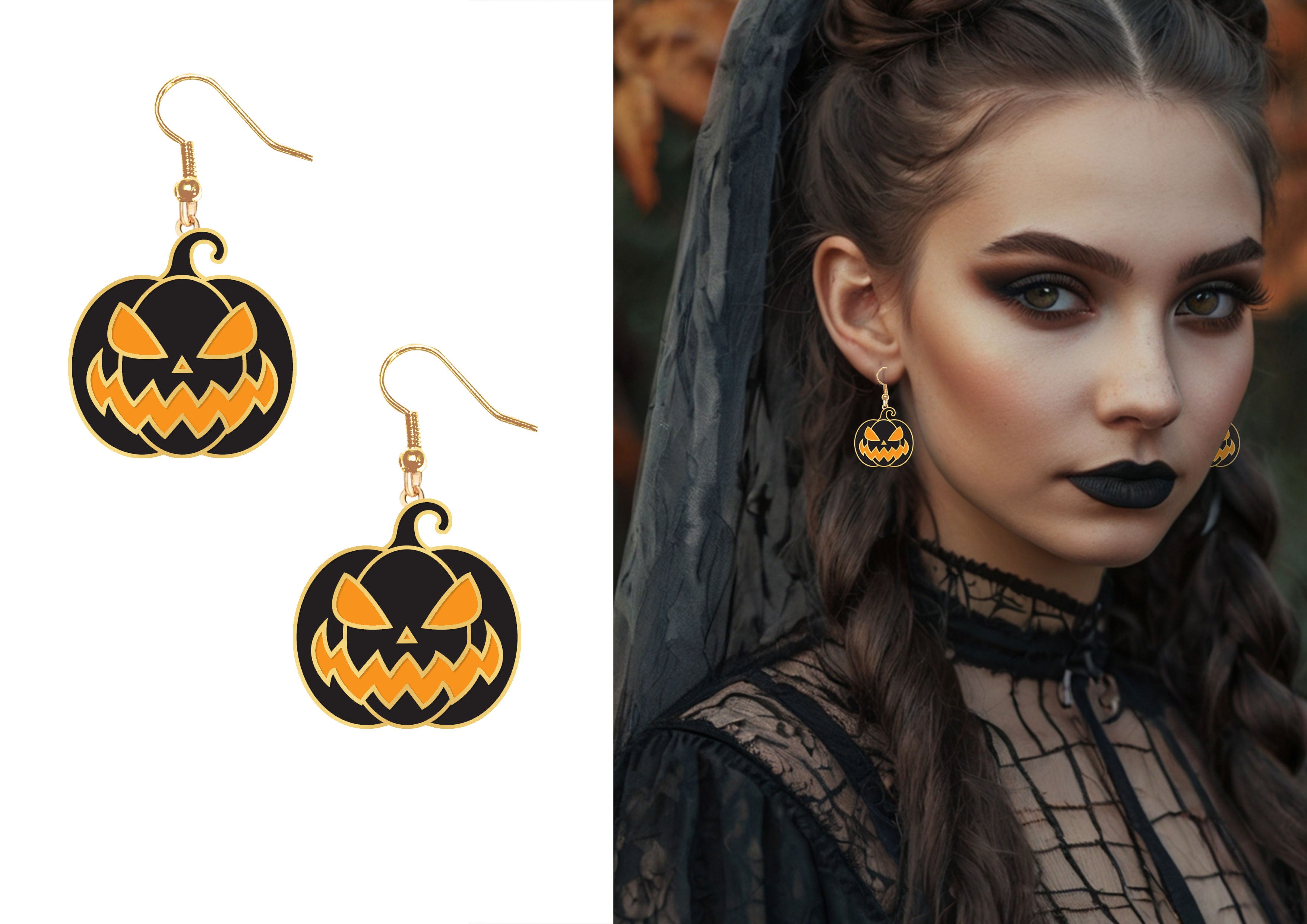 HALLOWEEN EARRINGS, PUMPKINS