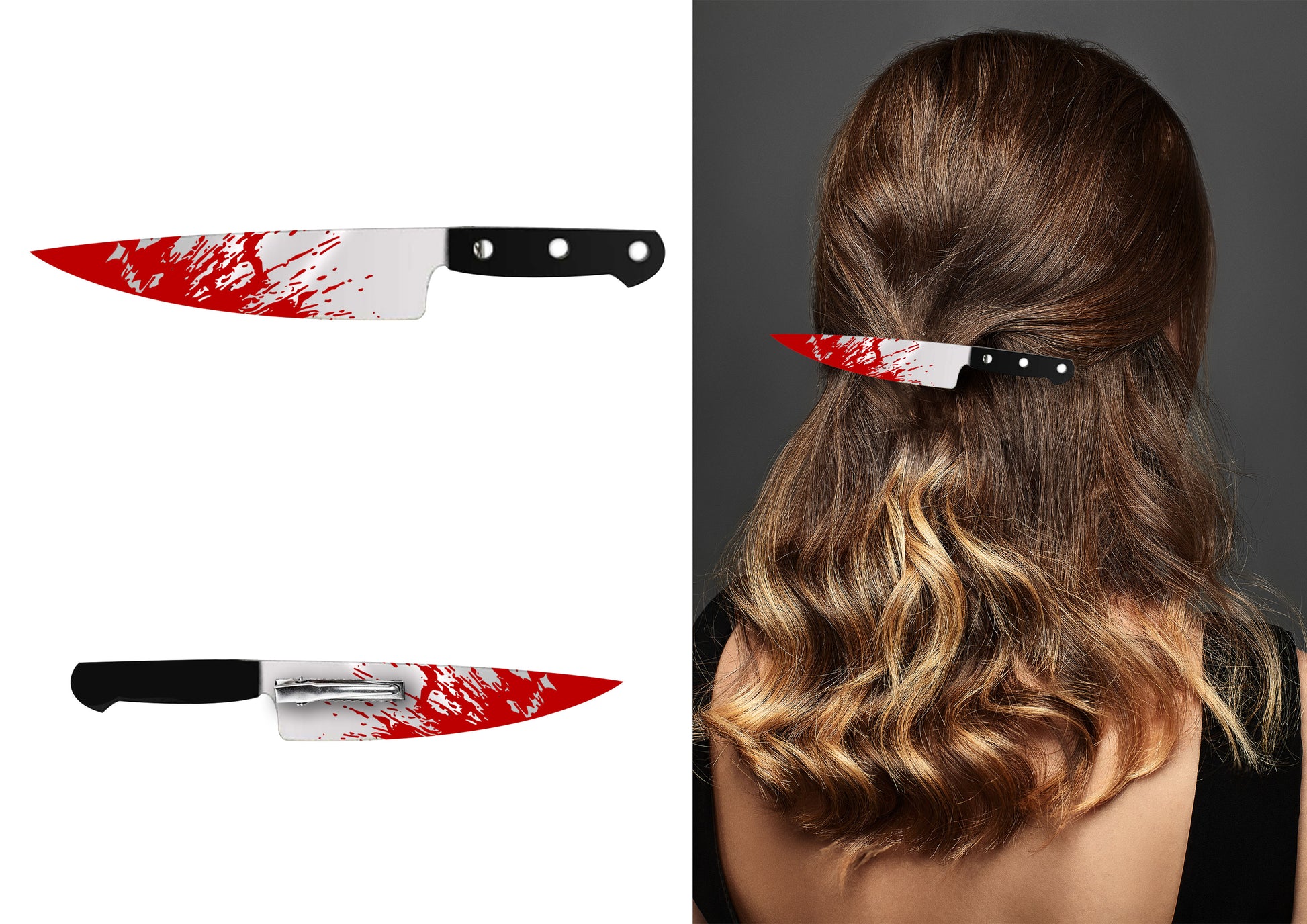 KNIFE HAIR CLIP