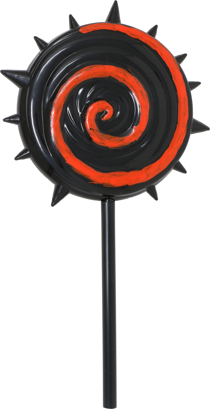 RED AND BLACK LOLLIPOP, 20 CM