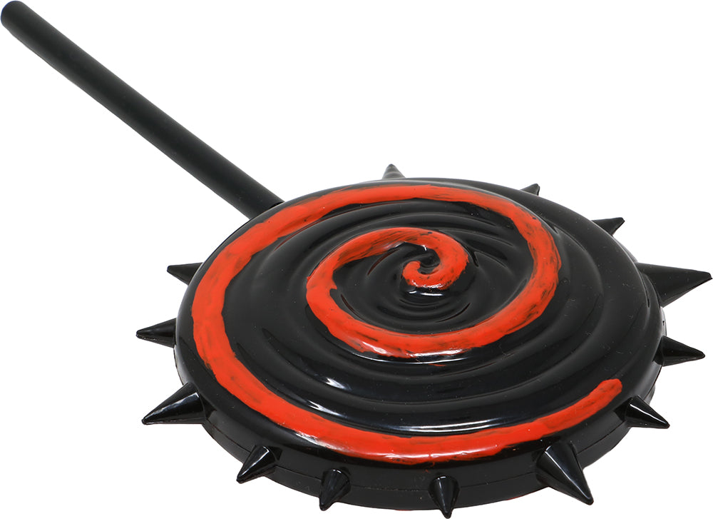 RED AND BLACK LOLLIPOP, 20 CM