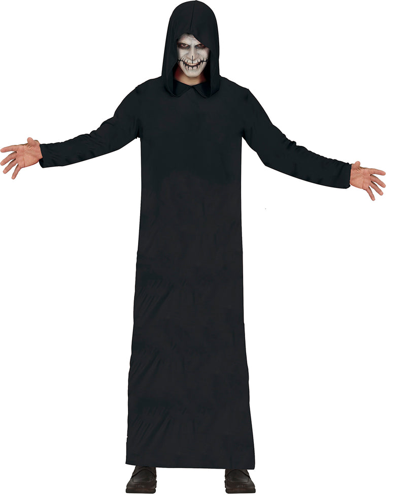TUNIC WITH HOOD, BLACK, ADULT, SIZE L