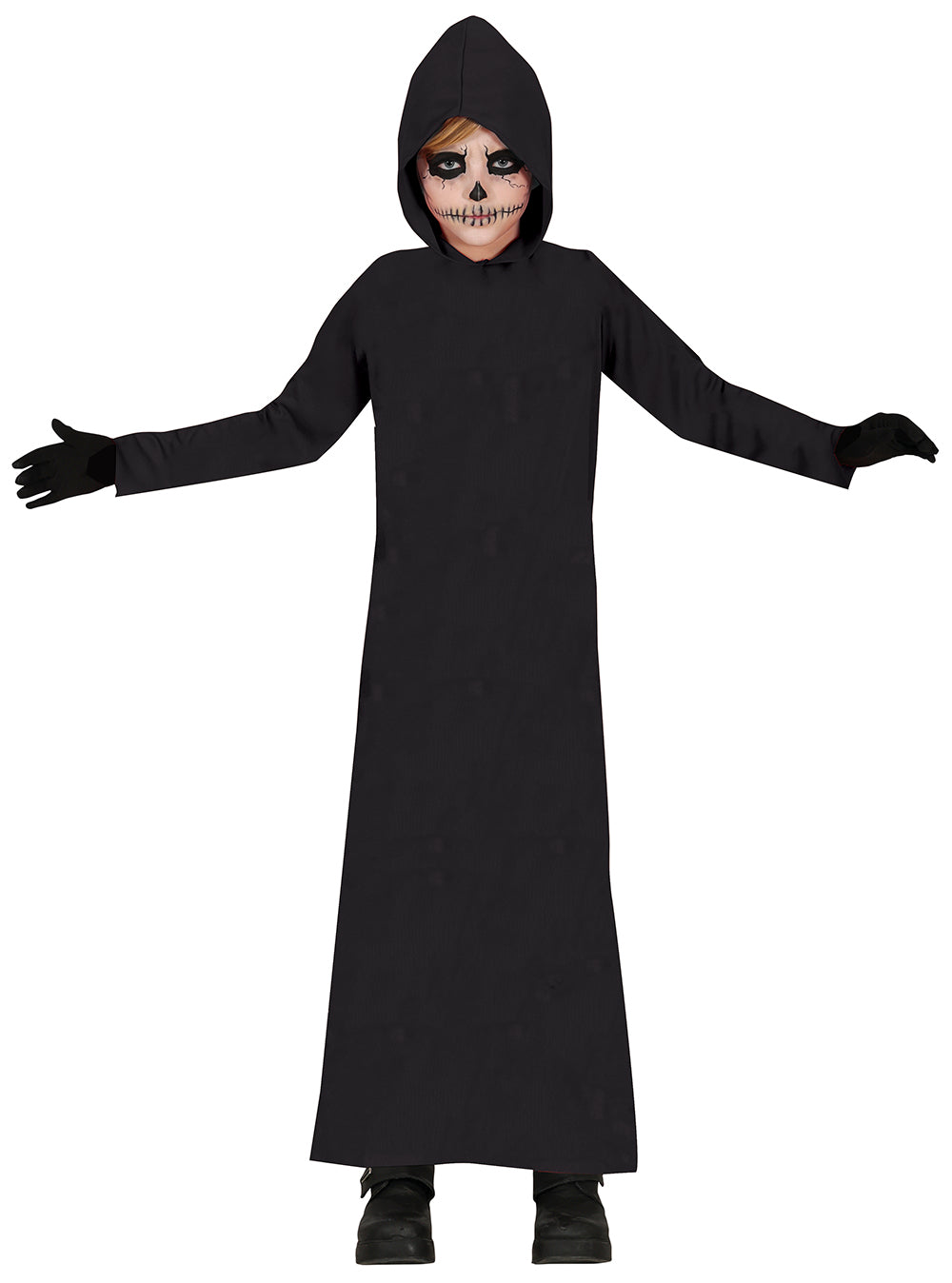 TUNIC WITH HOOD, BLACK, CHILDREN