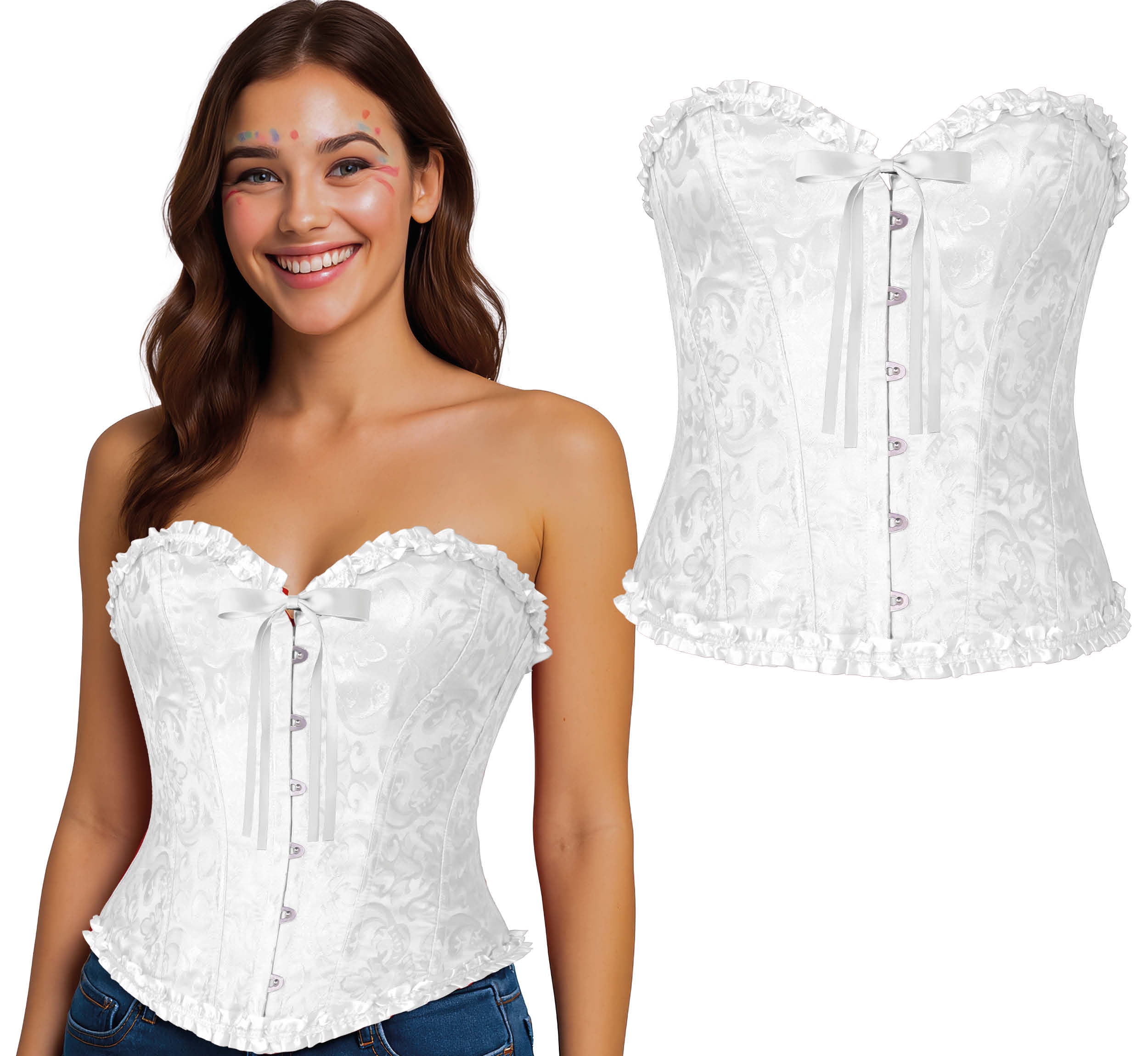 WHITE CORSET, ADULT