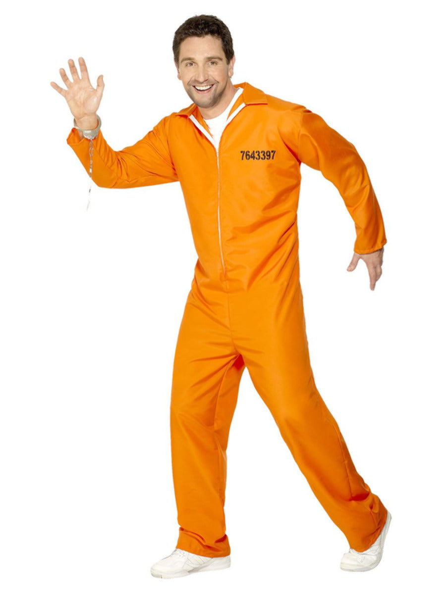 Escaped Prisoner Costume, Orange - 4
