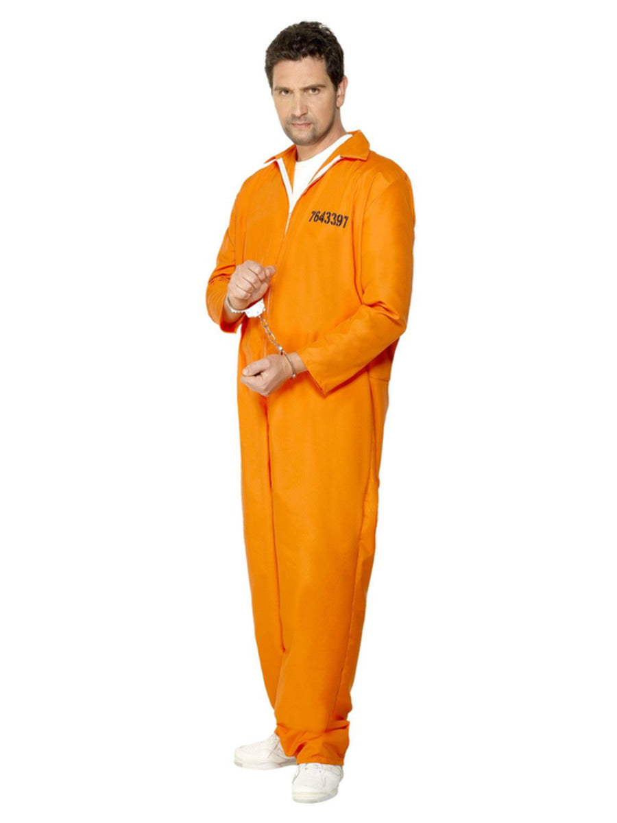 Escaped Prisoner Costume, Orange - 3