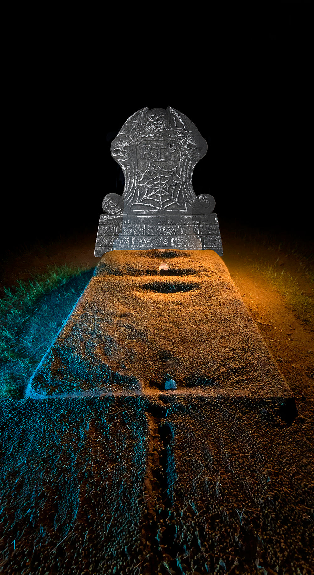 GRAVESTONE, 58 x 34 CMS