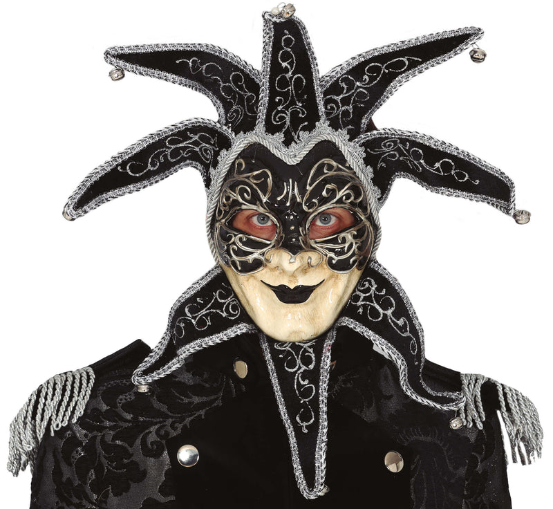 BLACK VENETIAN MASK