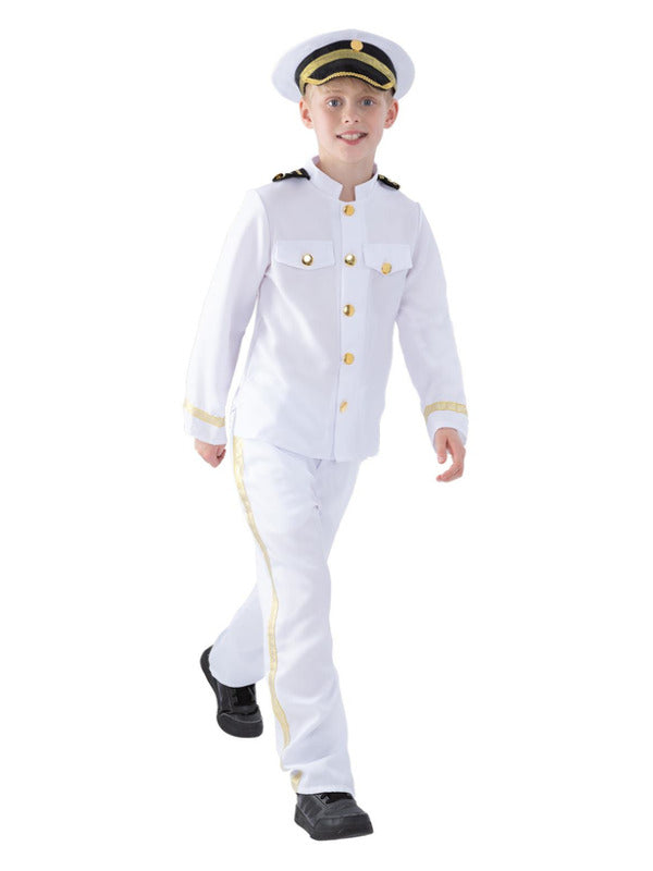 Captain Costume, Child, White - 2