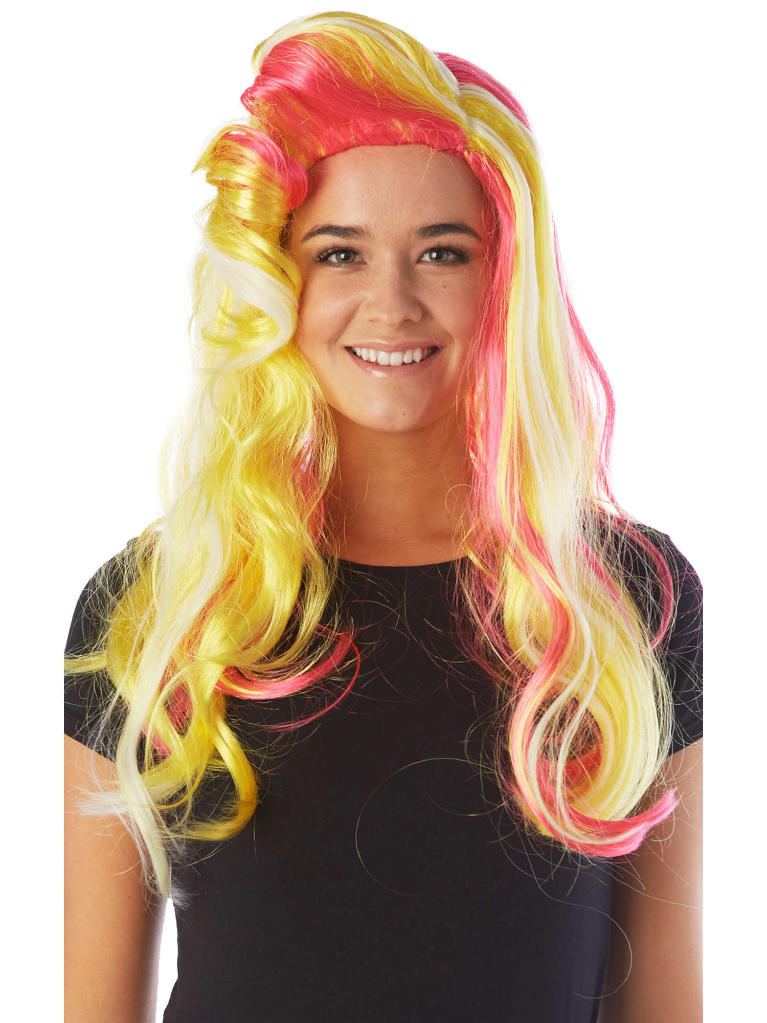 UV Rainbow Wig