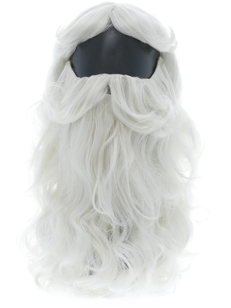 Santa Wig and Beard Set, White 2