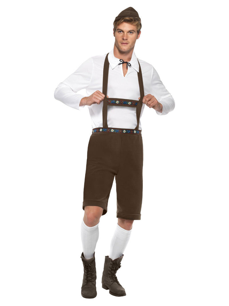 Bavarian Man Costume, Brown - 1