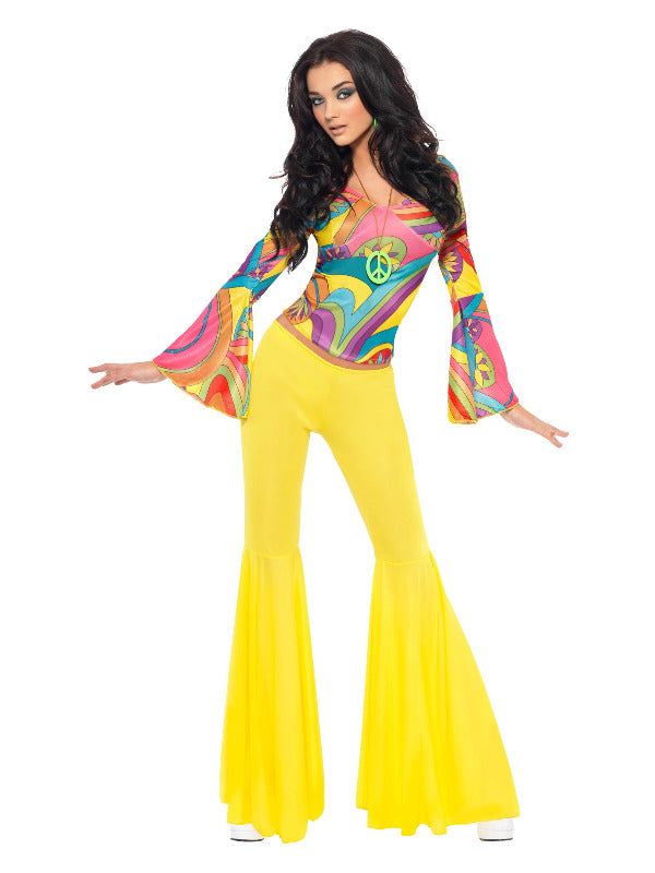 70s Groovy Babe Costume, Yellow - 2