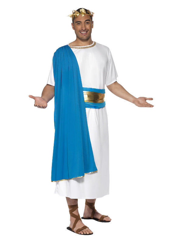 Roman Senator Costume, Blue & White - 2